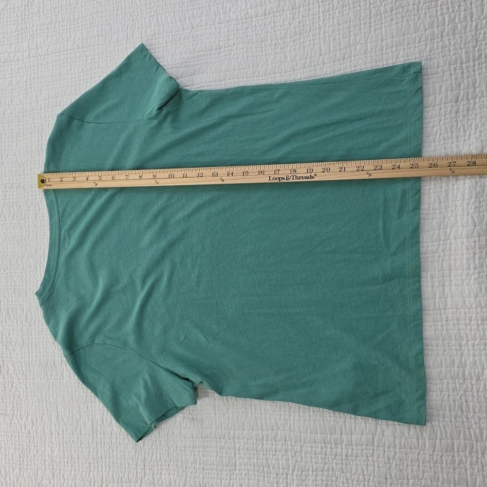 Madewell T-Shirt Womens XL Green V-Neck Pocket Tee Short Sleeve Softfade NEW NWT - Picture 13 of 15